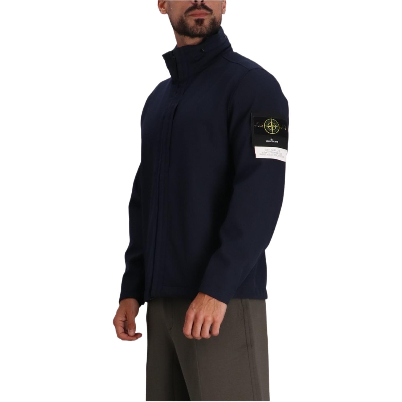STONE ISLAND FW24 Lightweight Navy Blue Zip-Up Jacket for Men. 8115Q0222-V0020 圖 5