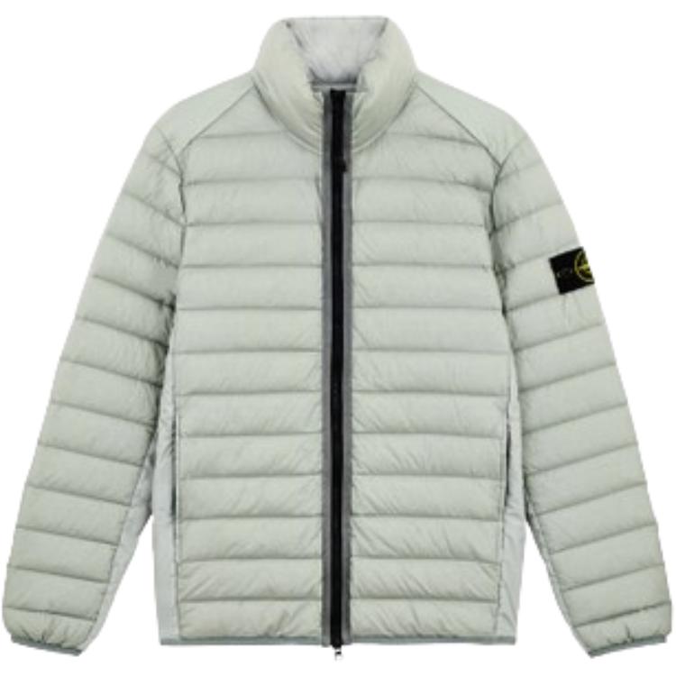 Stone Island FW24 Lightweight Solid Color Zip-Up Jacket Gray Style 811542924-V0060