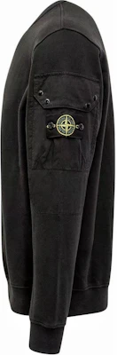 스톤아일랜드 FW24 로고 암 포켓 플리스 코튼 크루넥 스웻셔츠 블랙 유니섹스 811563920-V0029 Shop 스톤아일랜드 FW24 로고 암 포켓 플리스 코튼 크루넥 스웻셔츠 블랙 유니섹스 811563920-V0029