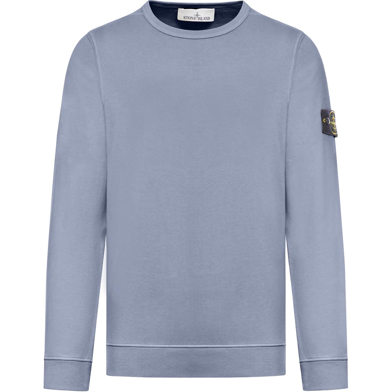 STONE ISLAND FW24 Logo Crewneck Long Sleeve Sweatshirt Men’s Blue 811562420-V0046 圖 2