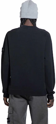 STONE ISLAND FW24 Sudadera Cuello Redondo Logo Unisex Negra. 811562420-V0029 Details for STONE ISLAND FW24 Sudadera Cuello Redondo Logo Unisex Negra. 811562420-V0029