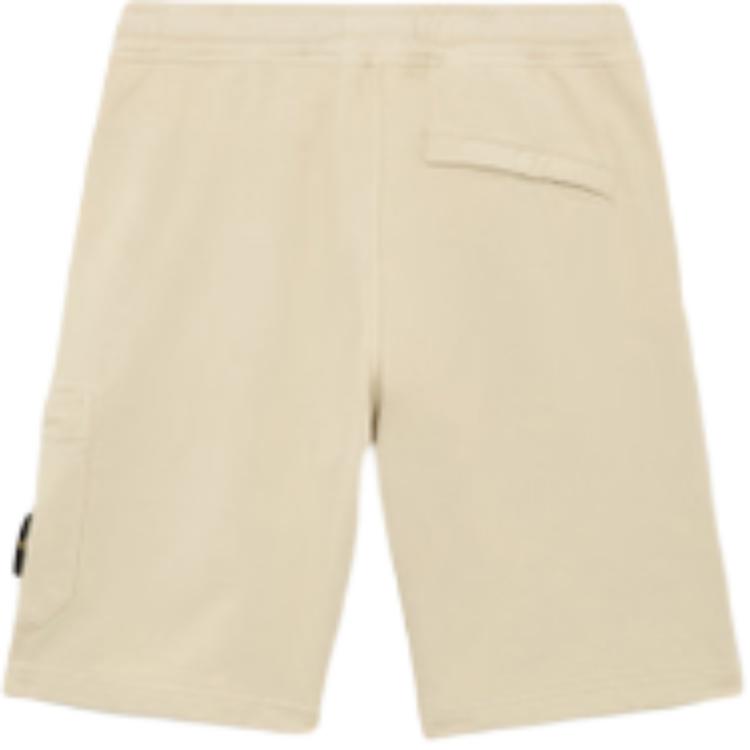 STONE ISLAND FW24 Logo High-Waist Casual Shorts Beige Menswear. 811564651-V0097 圖 3