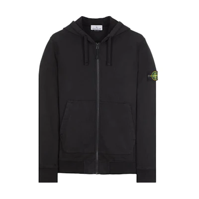 Stone Island FW24 Logo Hoodie Loose Fit Jacket Men’s Black 811564251-A0029