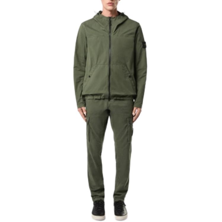 Stone Island FW24 Logo Patch Hooded Jacket Green 811510110-V0059 圖 4
