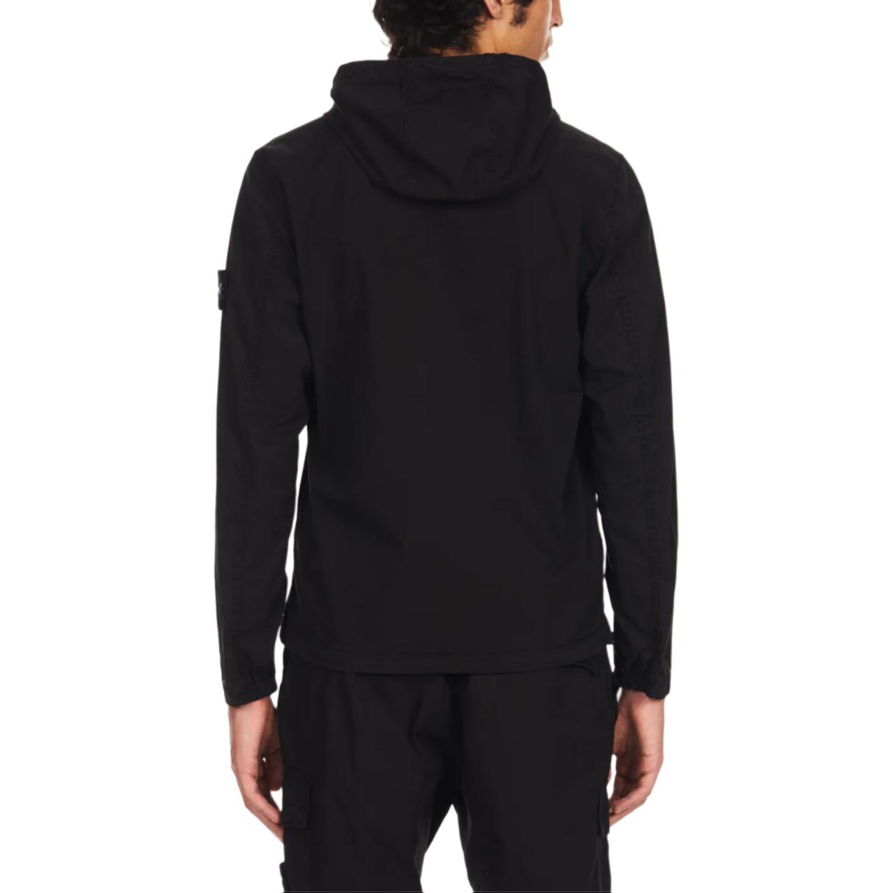STONE ISLAND FW24 Logo Patch Hooded Zip Jacket Unisex Black 811510110-V0029 圖 4