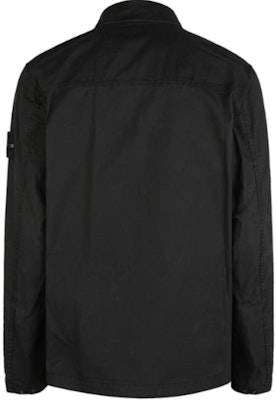 스톤아일랜드 FW24 로고 피케 코튼 집 셔츠 자켓 블랙 남성 아우터웨어 811510210-V0029 Lookbook 스톤아일랜드 FW24 로고 피케 코튼 집 셔츠 자켓 블랙 남성 아우터웨어 811510210-V0029