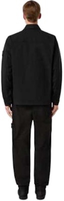 스톤아일랜드 FW24 로고 피케 코튼 집 셔츠 자켓 블랙 남성 아우터웨어 811510210-V0029 Details for 스톤아일랜드 FW24 로고 피케 코튼 집 셔츠 자켓 블랙 남성 아우터웨어 811510210-V0029