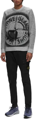 STONE ISLAND FW24 Pantalones de chándal ajustados negros Logo Casualwear. 811530401-V0129 Lookbook STONE ISLAND FW24 Pantalones de chándal ajustados negros Logo Casualwear. 811530401-V0129