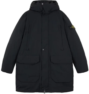 Stone Island FW24 微斜紋黑色連帽長版羽絨外套 811570726-V0029 Buy Stone Island FW24 微斜紋黑色連帽長版羽絨外套 811570726-V0029