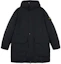 Buy Stone Island FW24 微斜紋黑色連帽長版羽絨外套 811570726-V0029