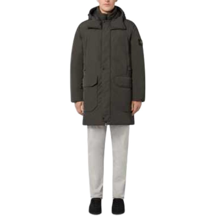 STONE ISLAND FW24 Micro Twill Hooded Mid-Length Down Jacket Green Men’s 811570726-V0065 圖 3