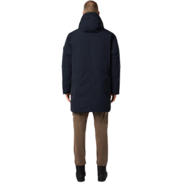 STONE ISLAND FW24 Micro Twill Navy Blue Hooded Long Down Jacket Mens 811570726-V0020 圖 5
