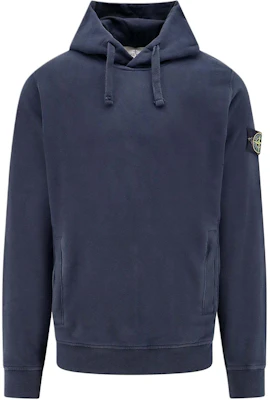 STONE ISLAND FW24 Navy Blue Pullover Hoodie Lelaki dengan Cetakan Logo. 811560820-V0020 Buy STONE ISLAND FW24 Navy Blue Pullover Hoodie Lelaki dengan Cetakan Logo. 811560820-V0020