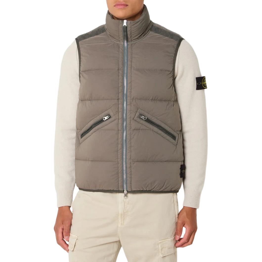 STONE ISLAND FW24 Nylon Down-TC  Brown Sleeveless Down Jacket Vest. 8115G0828-V0075 圖 3