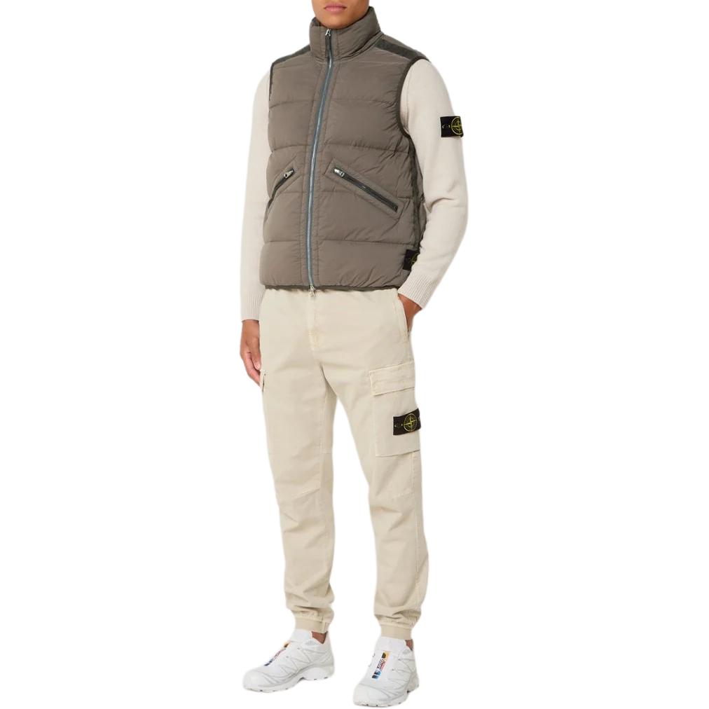 STONE ISLAND FW24 Nylon Down-TC  Brown Sleeveless Down Jacket Vest. 8115G0828-V0075 圖 5