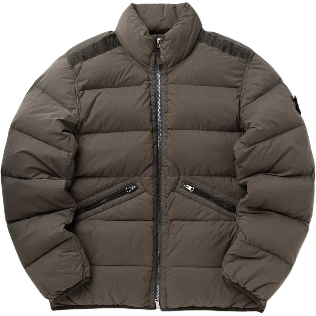 STONE ISLAND FW24 Nylon Down-TC Beige Zipper Jacket Unisex Casual Outerwear. 811543028-V0075 圖 2
