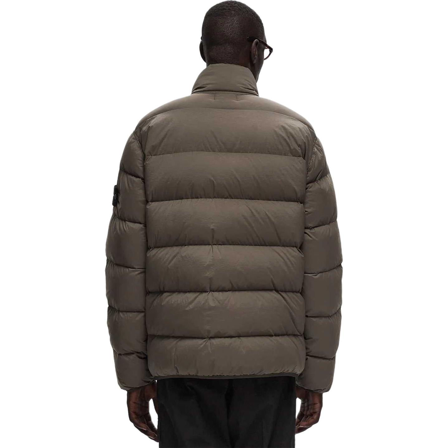 STONE ISLAND FW24 Nylon Down-TC Beige Zipper Jacket Unisex Casual Outerwear. 811543028-V0075 圖 5