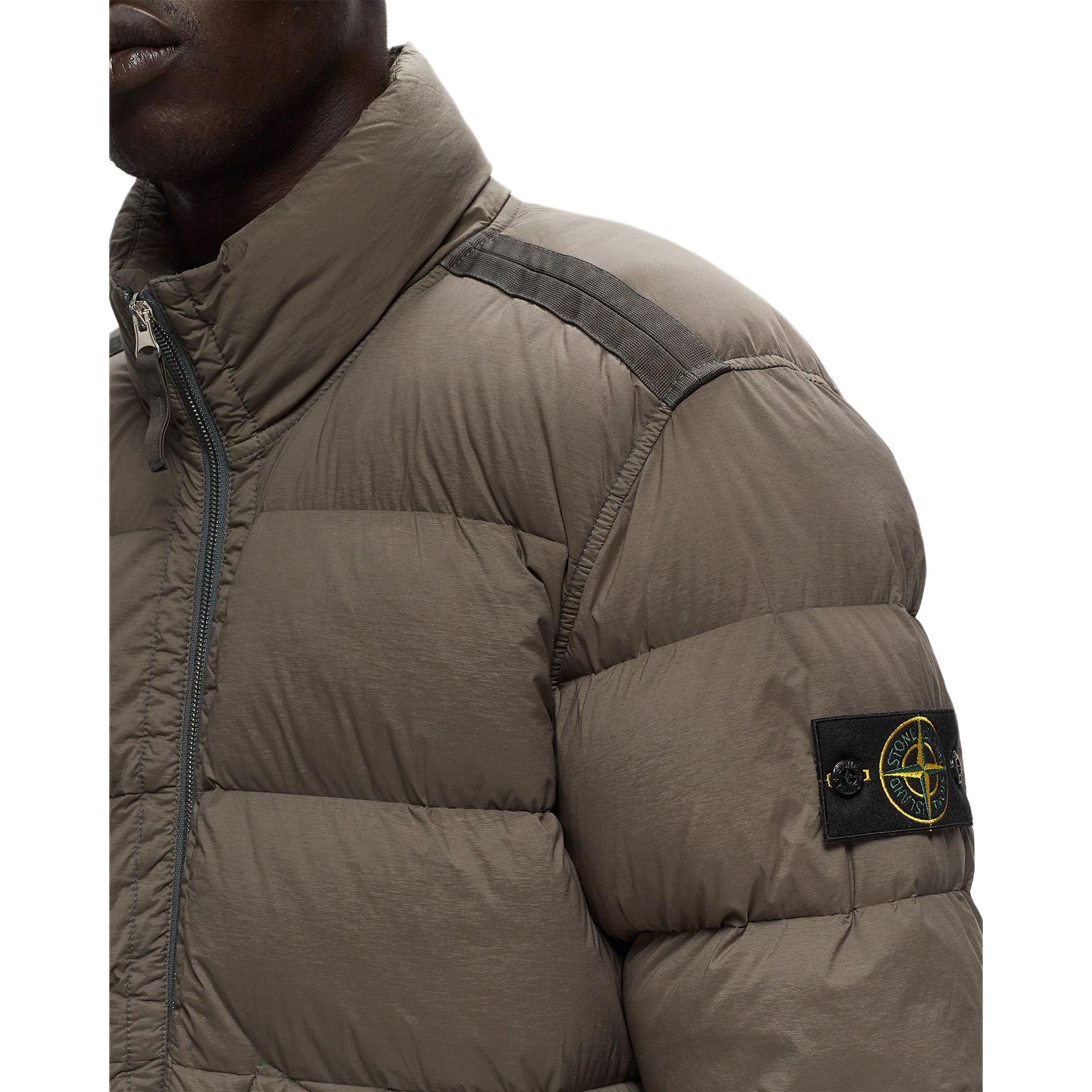 STONE ISLAND FW24 Nylon Down-TC Beige Zipper Jacket Unisex Casual Outerwear. 811543028-V0075 圖 6