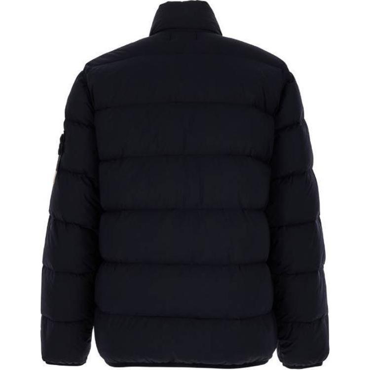 STONE ISLAND FW24 Nylon Down-TC Blue High-Neck Logo Jacket for Men. 811543028-V0020 圖 3