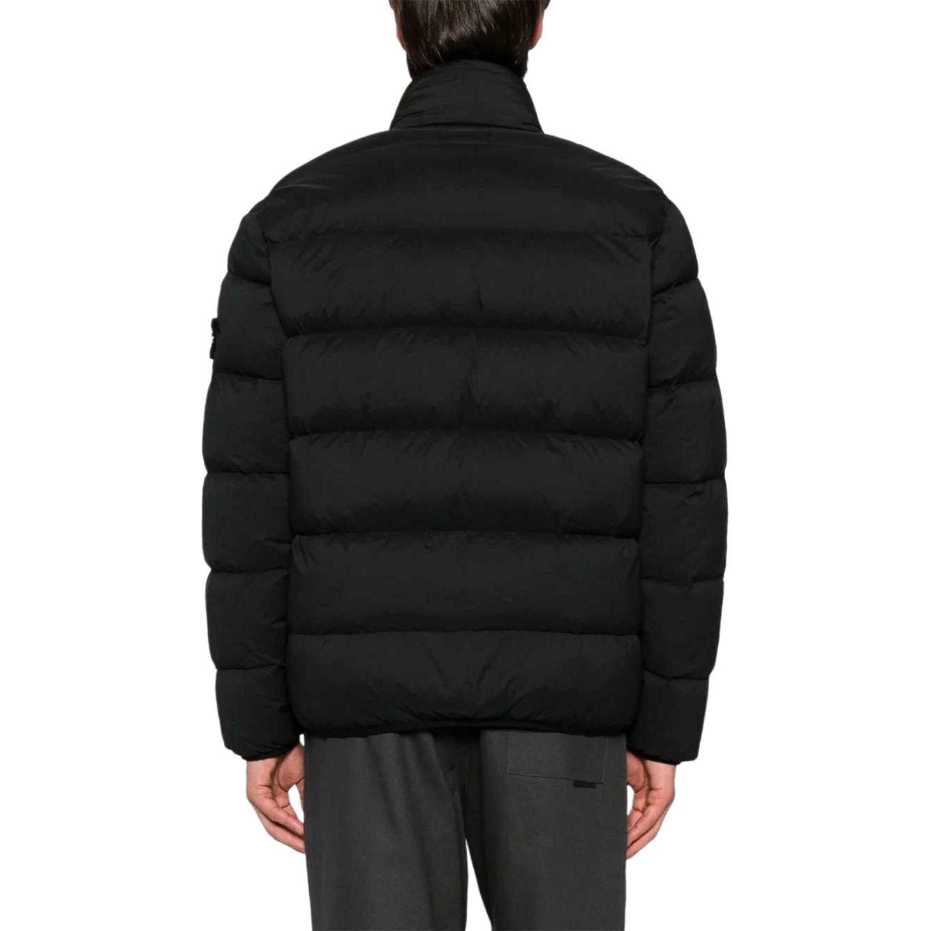 STONE ISLAND FW24 Nylon Down-TC Blue High-Neck Logo Jacket for Men. 811543028-V0020 圖 5