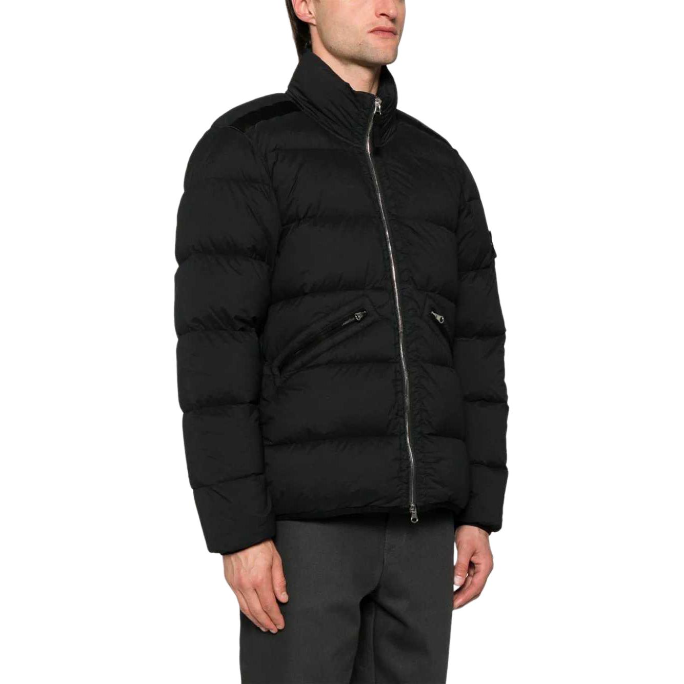 STONE ISLAND FW24 Nylon Down-TC Blue High-Neck Logo Jacket for Men. 811543028-V0020 圖 6