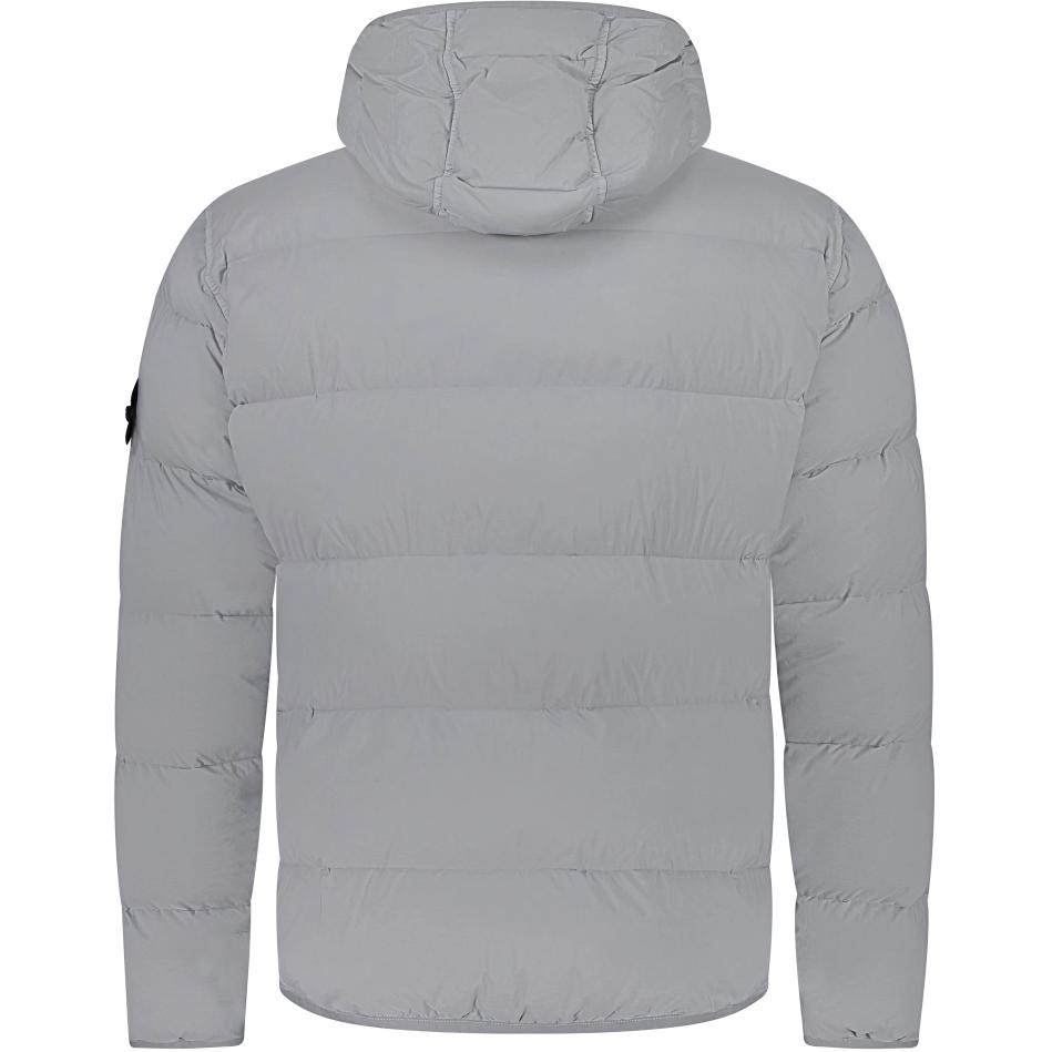 STONE ISLAND FW24 Nylon Down-TC Gray Hooded Jacket for Men 811543128-V0066 圖 3