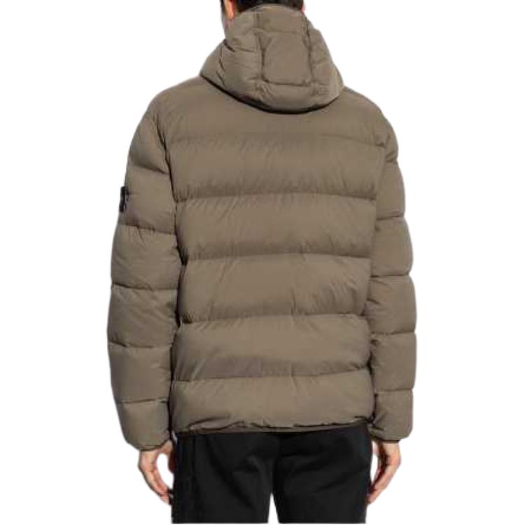 STONE ISLAND FW24 Nylon Down-TC Hooded Zip Jacket Brown Unisex. 811543128-V0075 圖 6