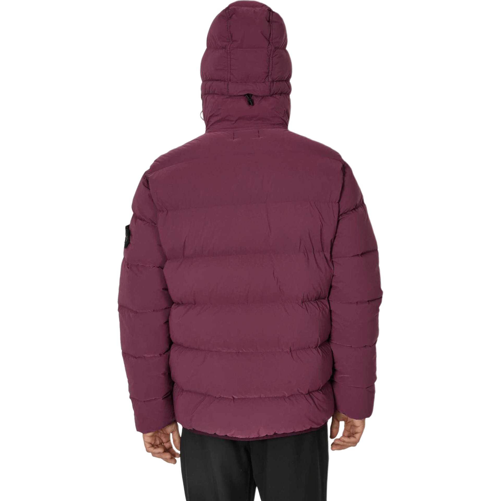STONE ISLAND FW24 Nylon Down-TC Hooded Zip Jacket Purple  Outerwear 811543128V0011 圖 6
