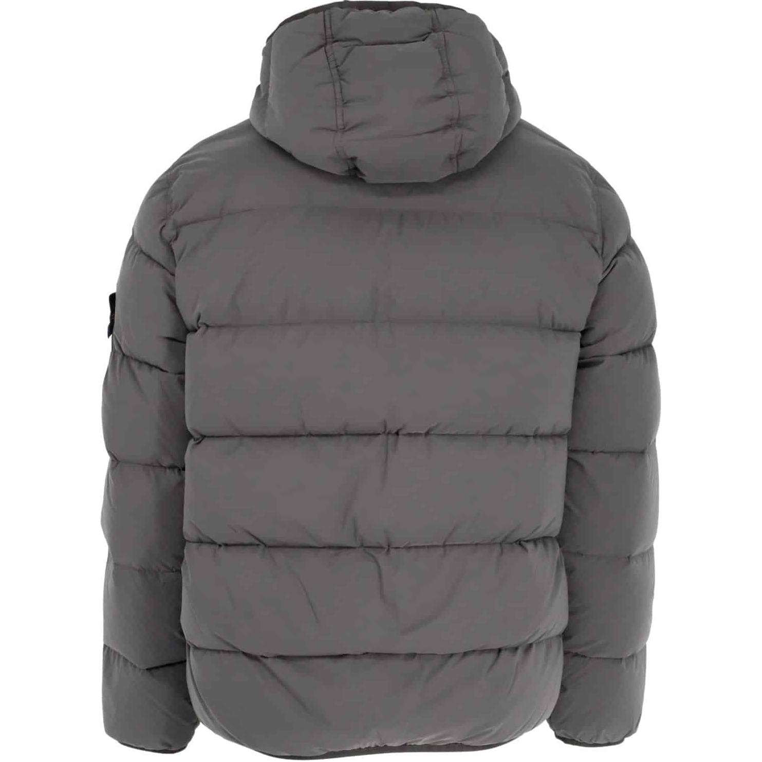 STONE ISLAND FW24 Nylon Down-TC Logo Hooded Puffer Jacket Unisex Grey. 811543128-V0062 圖 3