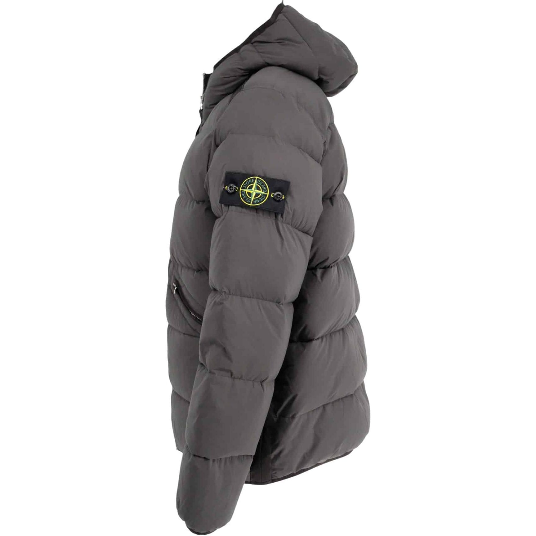 STONE ISLAND FW24 Nylon Down-TC Logo Hooded Puffer Jacket Unisex Grey. 811543128-V0062 圖 4
