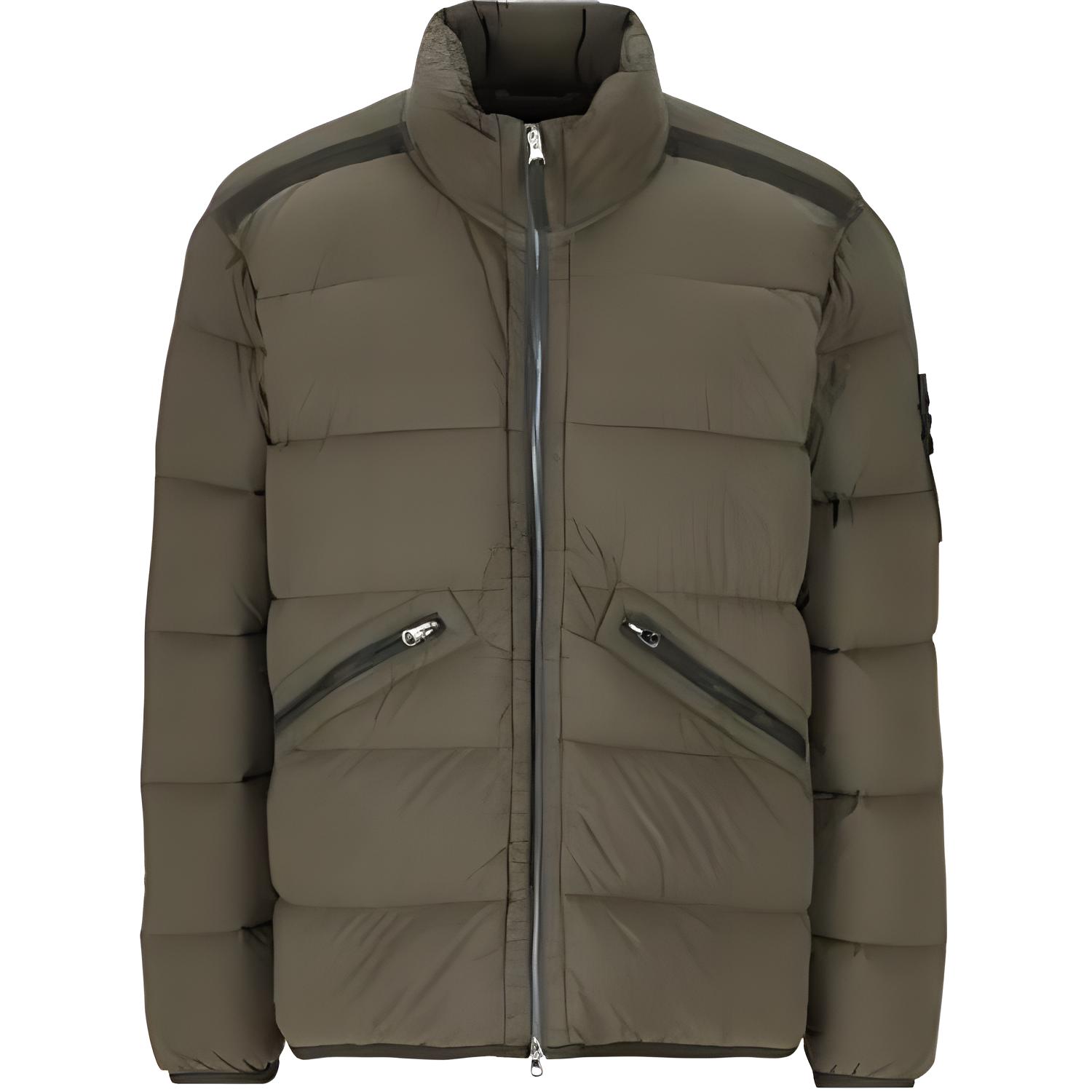 Stone Island FW24 Nylon Down-TC Military Green Unisex Puffer Jacket 811543028-V0059