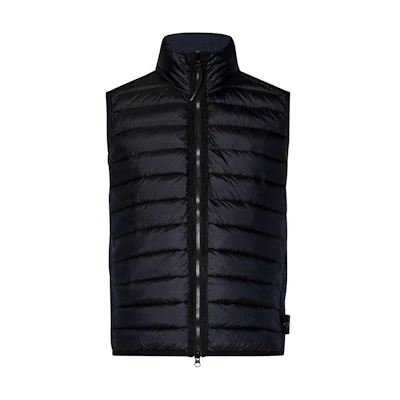 Stone Island FW24 Nylon Down-TC Navy Blue Sleeveless Vest Unisex 8115G0724-A0020