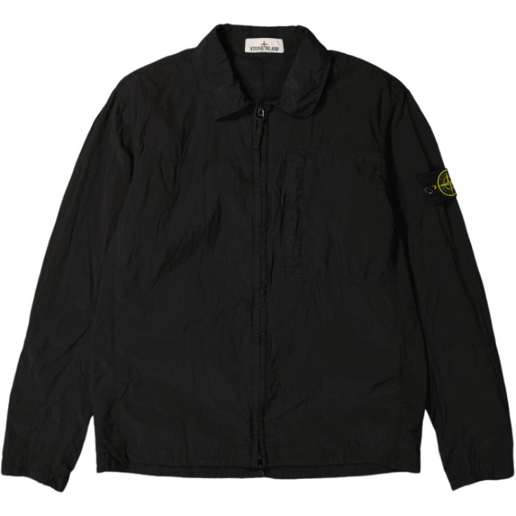 STONE ISLAND FW24 Nylon Metal Jacket Black  Long Sleeve Spring Autumn Coat. 811511819-V0029