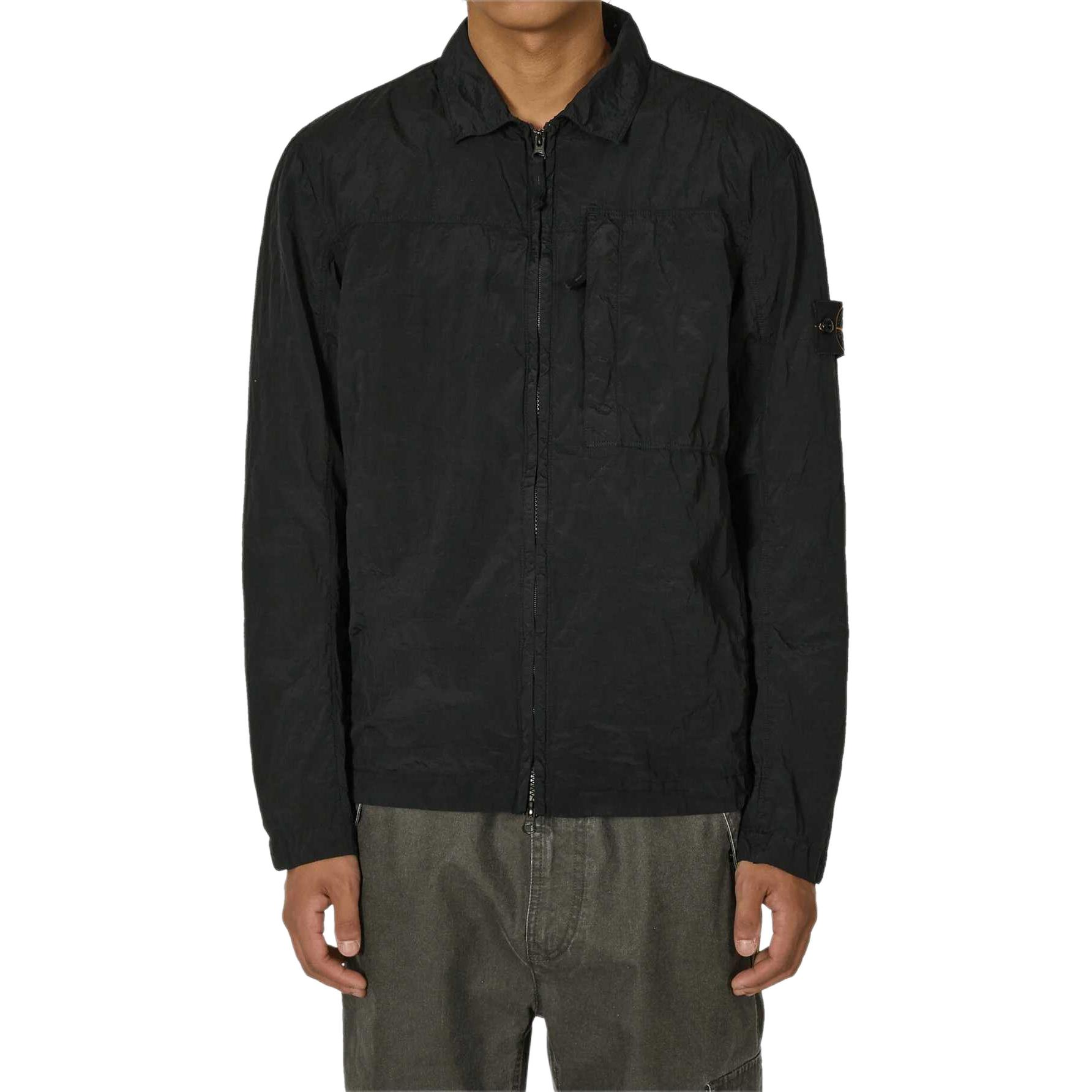 STONE ISLAND FW24 Nylon Metal Jacket Black  Long Sleeve Spring Autumn Coat. 811511819-V0029 圖 4