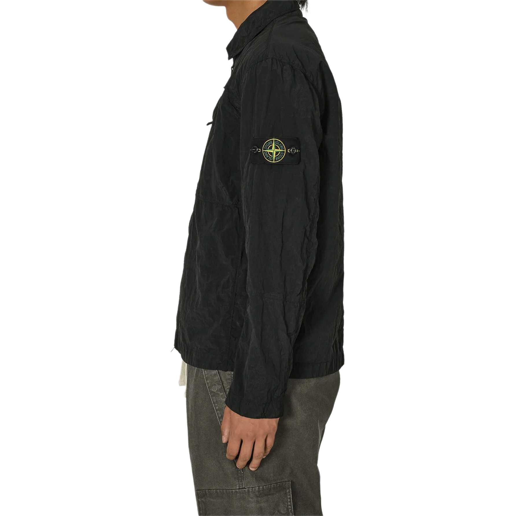 STONE ISLAND FW24 Nylon Metal Jacket Black  Long Sleeve Spring Autumn Coat. 811511819-V0029 圖 6