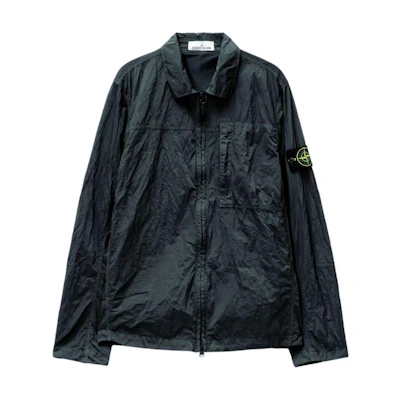 Stone Island FW24 Nylon Metal Zip Jacket Long-Sleeve Shirt Grey Mens Outerwear 811511819-V0062