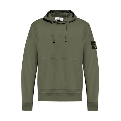 Stone Island FW24 Olive Green Hooded Sweatshirt Casual Pullover 811564151-V0059