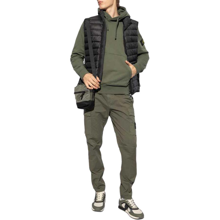 Stone Island FW24 Olive Green Hooded Sweatshirt Casual Pullover 811564151-V0059 圖 5