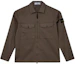 Order STONE ISLAND FW24 Jaket Coklat Kapas Organik Lengan Patch Logo Zip. 811512808-V0075