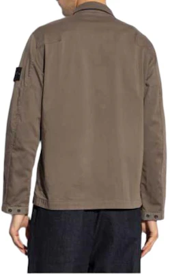 STONE ISLAND FW24 Jaket Coklat Kapas Organik Lengan Patch Logo Zip. 811512808-V0075 Purchase STONE ISLAND FW24 Jaket Coklat Kapas Organik Lengan Patch Logo Zip. 811512808-V0075