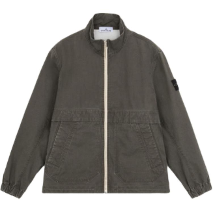 Stone Island FW24 Panama Recycled Oxide Plating Badge Jacket Unisex - Lead Grey 8115460T1-V0062