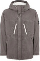 Stone Island FW24 Panama Recycled Oxide Plating Jacket Grey - Unisex Logo Patch Design 8115459T1-V0062 Stone Island FW24 Panama Recycled Oxide Plating Jacket Grey - Unisex Logo Patch Design 8115459T1-V0062