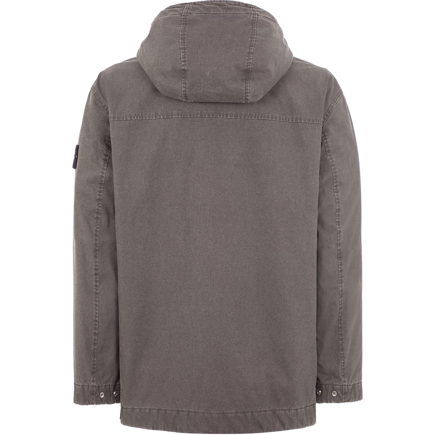 Stone Island FW24 Panama Recycled Oxide Plating Jacket Grey - Unisex Logo Patch Design 8115459T1-V0062 圖 3