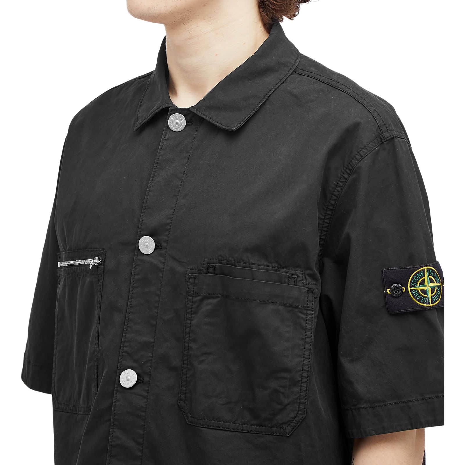 Details for STONE ISLAND FW24 Pima 棉 經典徽章短袖襯衫 男女款 811512410-V0029