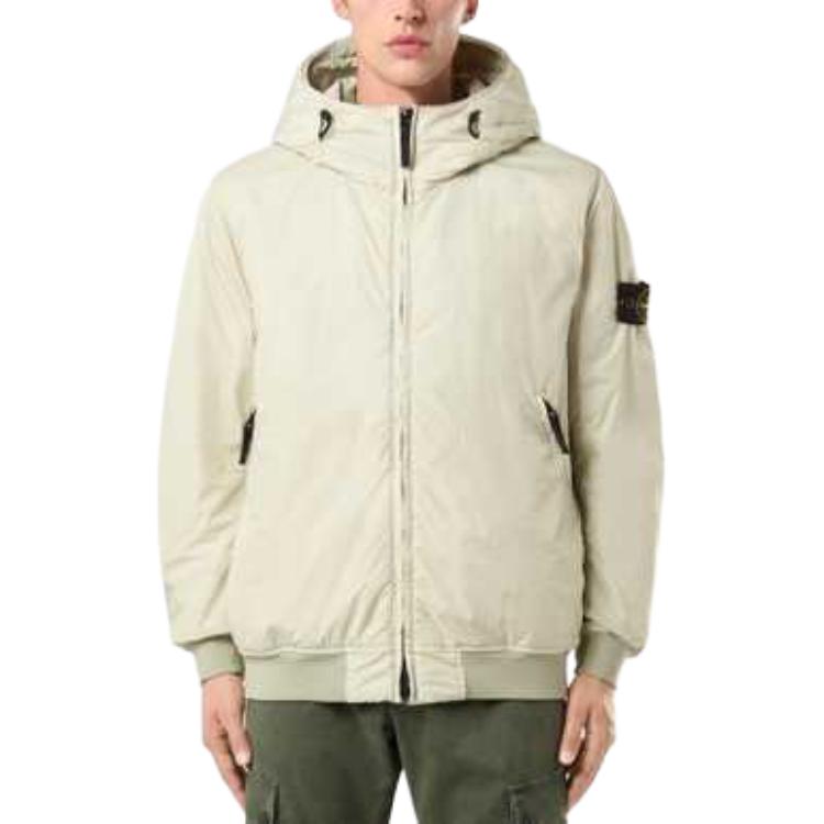 Stone Island FW24 PrimaLoft-TC® Nylon Hooded Logo Windproof Waterproof Jacket Beige 811540823-V0097 圖 4
