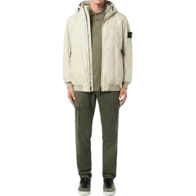 Stone Island FW24 PrimaLoft-TC® Nylon Hooded Logo Windproof Waterproof Jacket Beige 811540823-V0097 圖 5