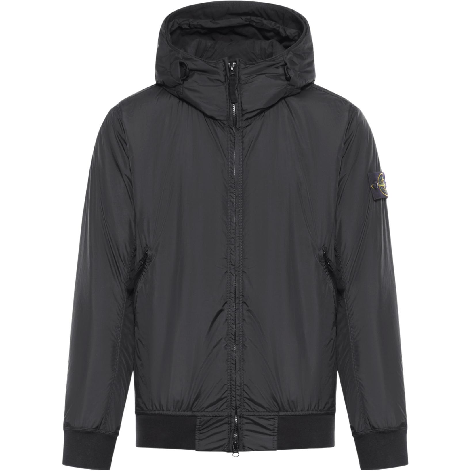 STONE ISLAND FW24 PrimaLoft-TC® Nylon Windproof Waterproof Hooded Jacket Black 811540823-V0029