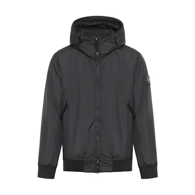 STONE ISLAND FW24 PrimaLoft-TC® Nylon Windproof Waterproof Hooded Jacket Black 811540823-V0029