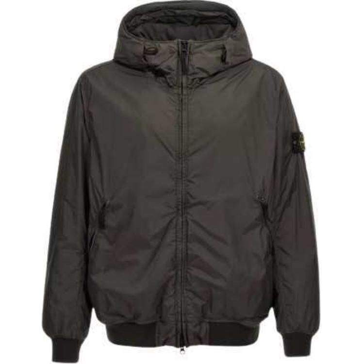 Stone Island FW24 Primaloft-TC Windproof Waterproof Nylon Hooded Jacket Green 811540823-V0062
