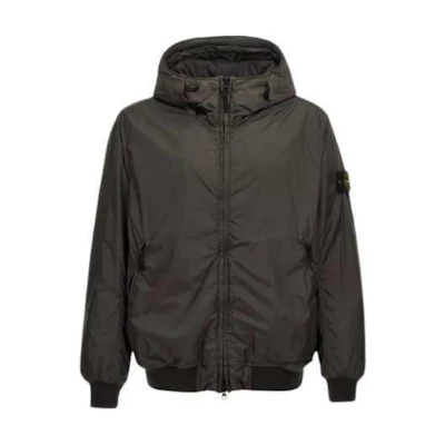 Stone Island FW24 Primaloft-TC Windproof Waterproof Nylon Hooded Jacket Green 811540823-V0062